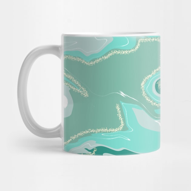 Light blue marble design - teal marble pattern by Alice_creates